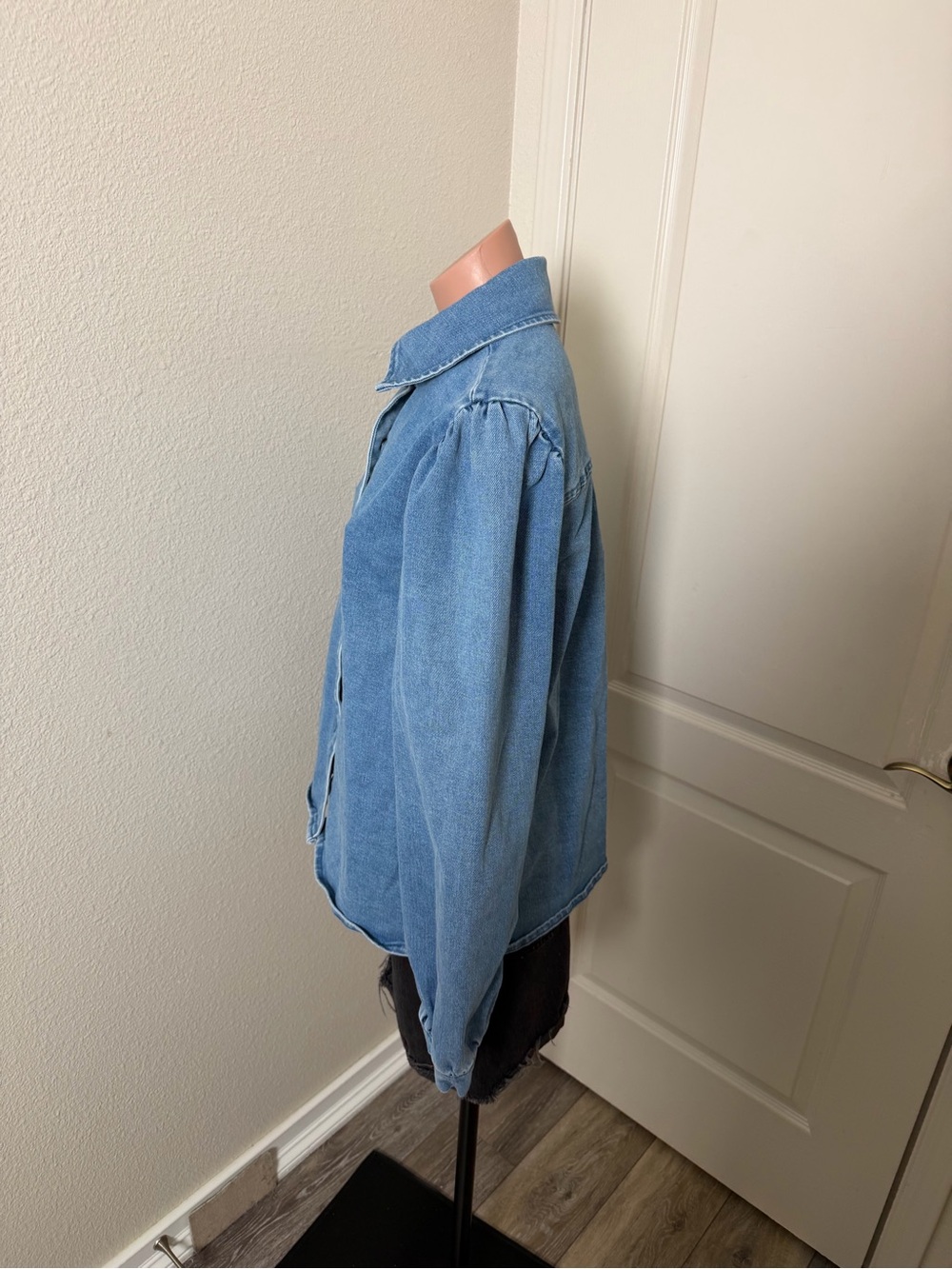 Bagatelle Light Blue Denim Button-Up Shirt Jacket Sz M - Picture 2 of 4